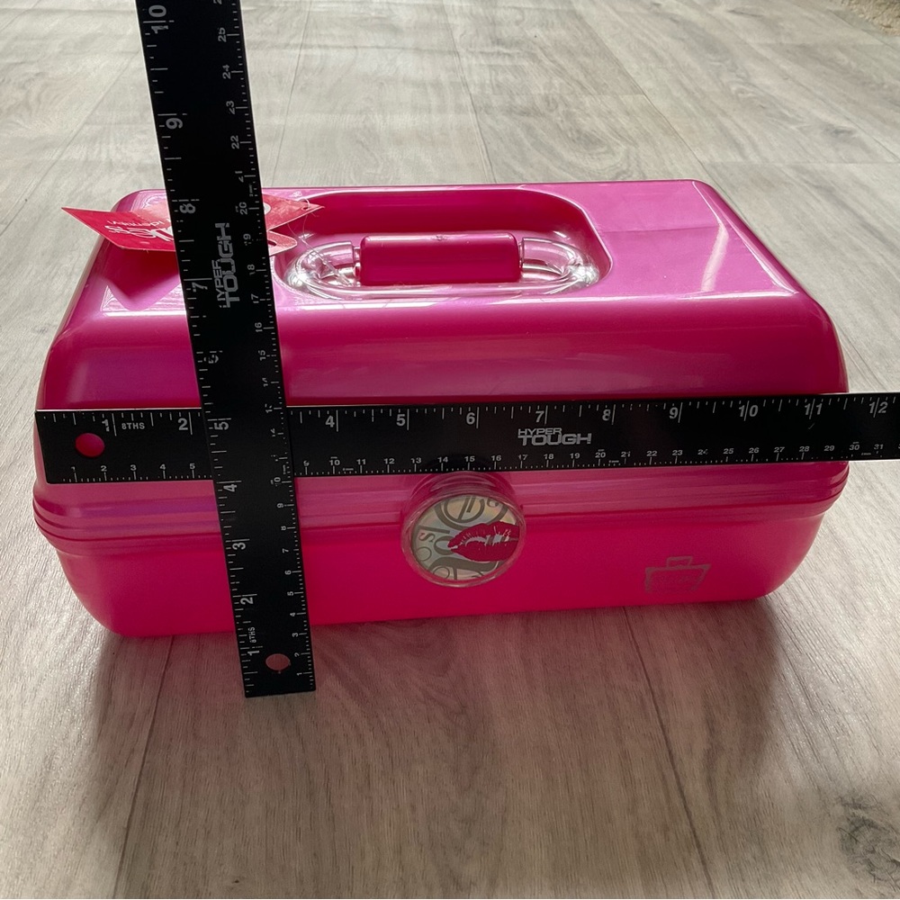 Vintage Retro 90’s Caboodle Make up Cosmetic Case Pink Large with Mirror - Picture 6 of 15